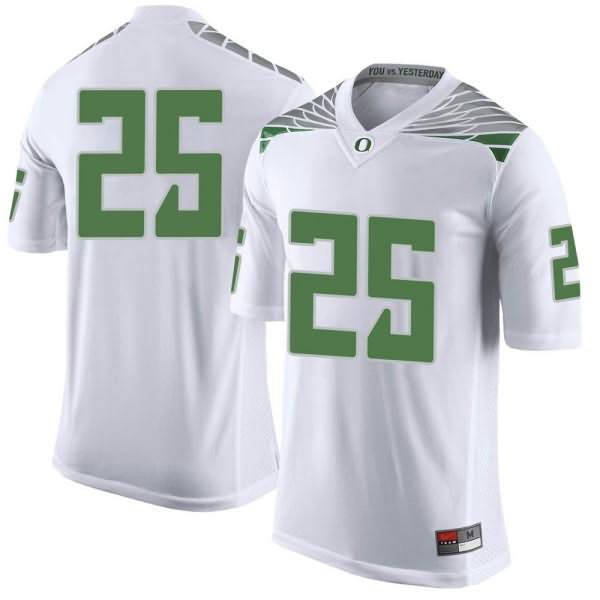 Oregon Ducks Men's #25 Spencer Curtis Football College Limited White Jersey TOF50O3N