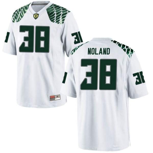 Oregon Ducks Youth #38 Lucas Noland Football College Game White Jersey BUP88O3B
