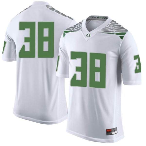 Oregon Ducks Youth #38 Lucas Noland Football College Limited White Jersey HSX65O1H