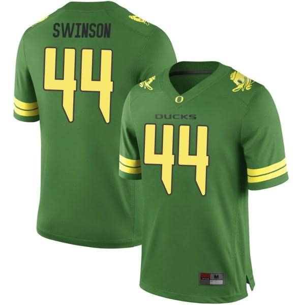 Oregon Ducks Men's #44 Bradyn Swinson Football College Replica Green Jersey USE40O0V