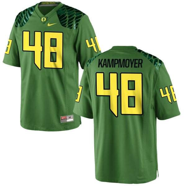 Oregon Ducks Men's #48 Hunter Kampmoyer Football College Authentic Green Apple Alternate Jersey CYT08O4C
