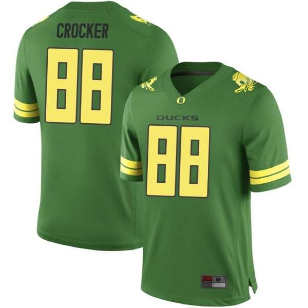 Oregon Ducks Men's #88 Isaah Crocker Football College Replica Green Jersey ZEW77O1B