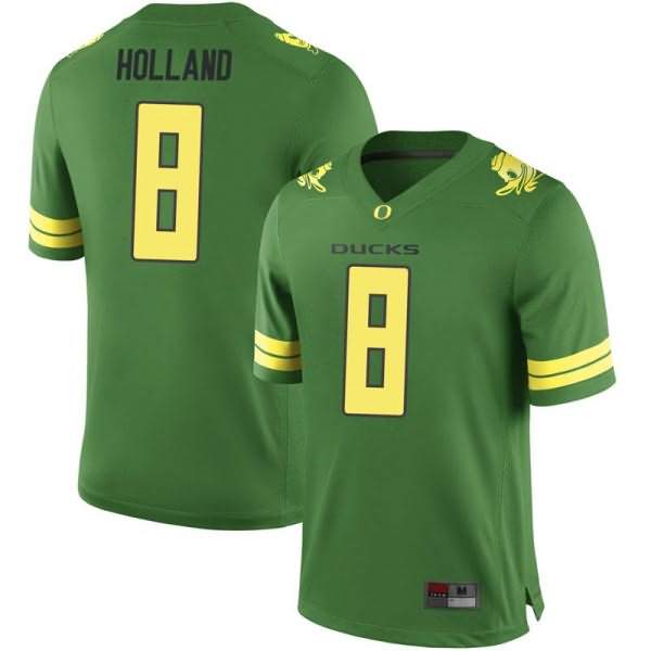 Oregon Ducks Men's #8 Jevon Holland Football College Replica Green Jersey DMM73O3V