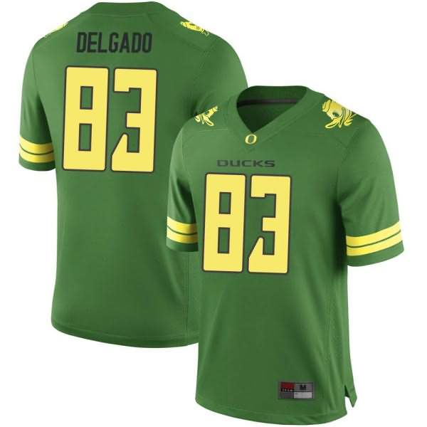 Oregon Ducks Men's #83 Josh Delgado Football College Replica Green Jersey MAK76O3S