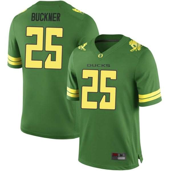 Oregon Ducks Men's #25 Kyle Buckner Football College Game Green Jersey ZCP03O6V