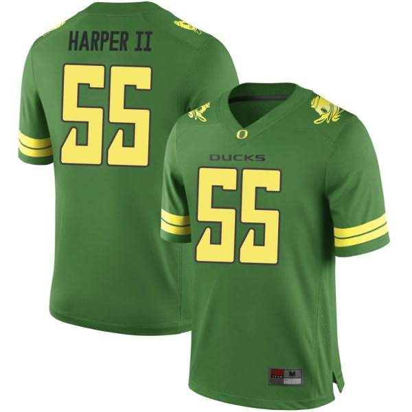 Oregon Ducks Men's #55 Marcus Harper II Football College Replica Green Jersey KEB76O5E