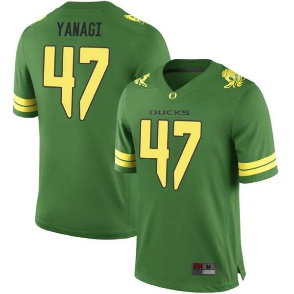 Oregon Ducks Men's #47 Peyton Yanagi Football College Game Green Jersey AAA62O4N
