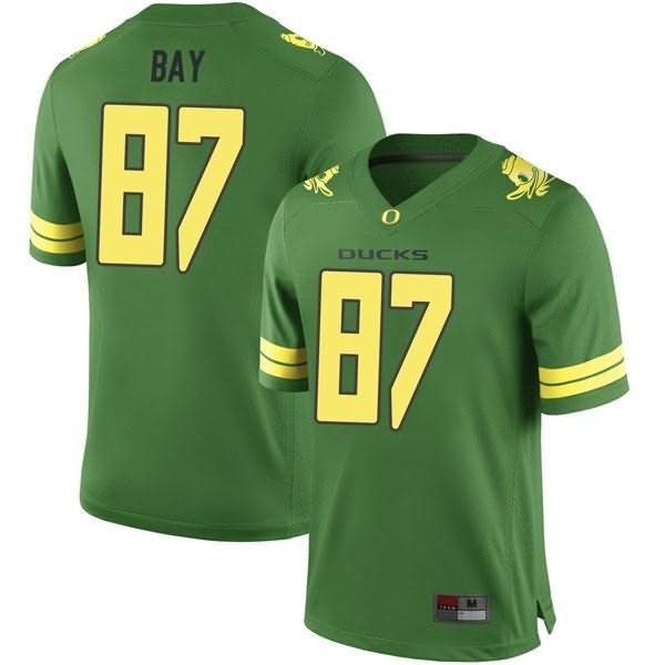 Oregon Ducks Men's #87 Ryan Bay Football College Replica Green Jersey ATD66O3D
