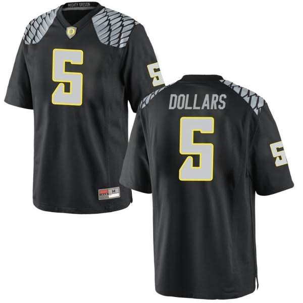 Oregon Ducks Men's #5 Sean Dollars Football College Replica Black Jersey RYH02O2M