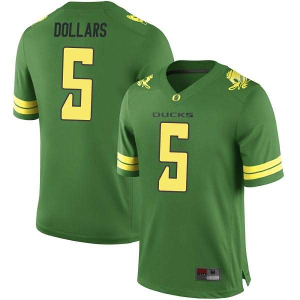 Oregon Ducks Men's #5 Sean Dollars Football College Replica Green Jersey ZJH86O6H