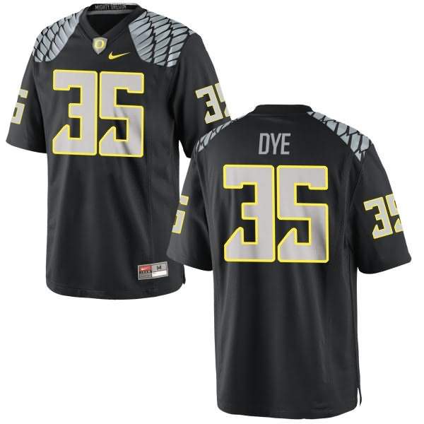 Oregon Ducks Men's #35 Troy Dye Football College Game Black Jersey JPV35O3B