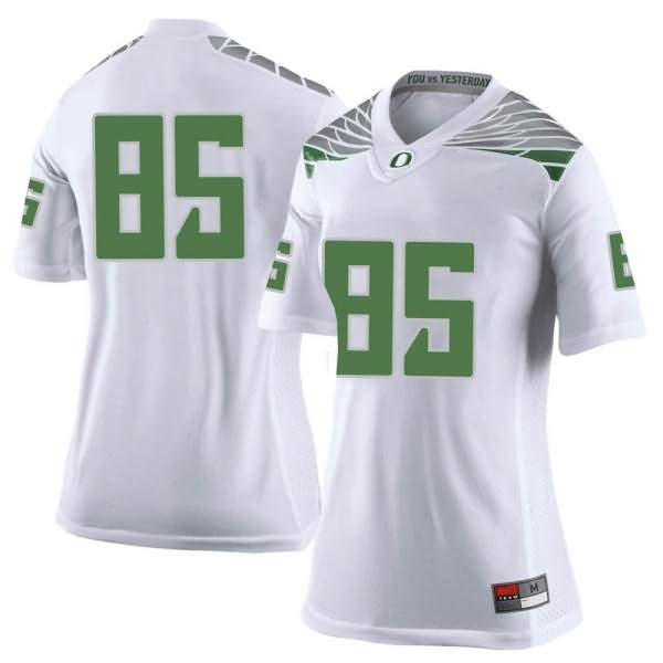 Oregon Ducks Women's #85 Isaac Townsend Football College Limited White Jersey ILC24O2W