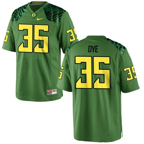 Oregon Ducks Women's #35 Troy Dye Football College Replica Green Apple Alternate Jersey QGX36O5L
