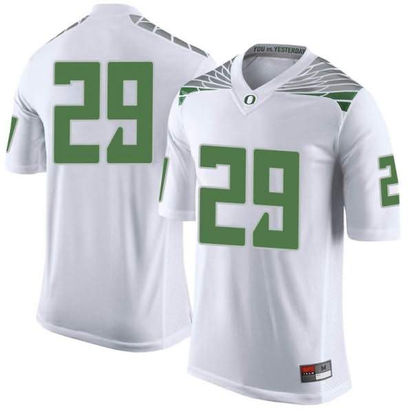 Oregon Ducks Youth #29 Adrian Jackson Football College Limited White Jersey TPD75O6M