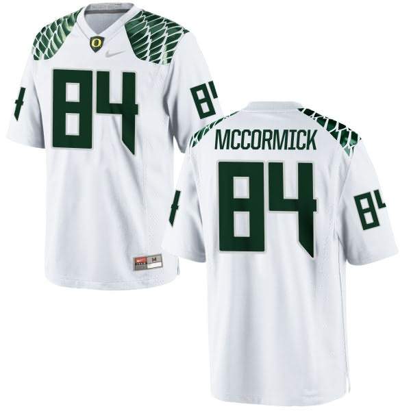 Oregon Ducks Youth #84 Cam McCormick Football College Authentic White Jersey RAB14O8G