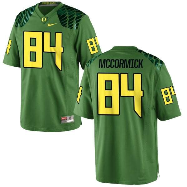 Oregon Ducks Youth #84 Cam McCormick Football College Game Green Apple Alternate Jersey FXM81O7Y