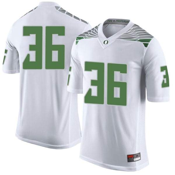 Oregon Ducks Youth #36 Charles Sudduth Football College Limited White Jersey QCR04O8D