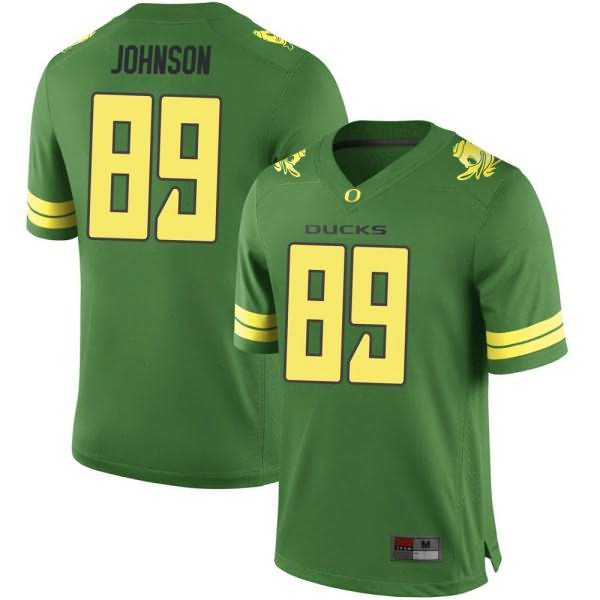 Oregon Ducks Youth #89 DJ Johnson Football College Game Green Jersey AIF61O5Y