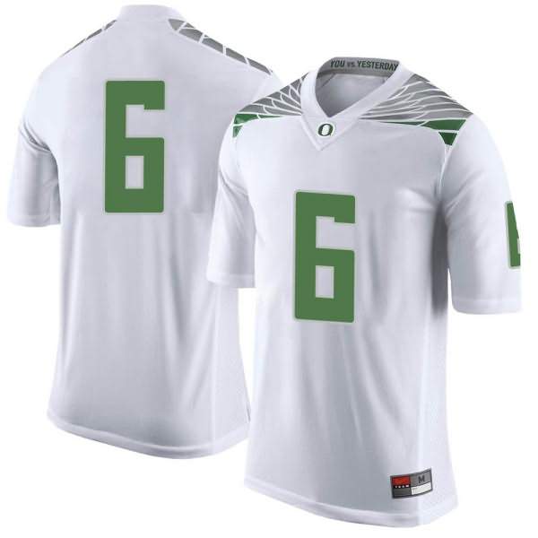 Oregon Ducks Youth #6 Deommodore Lenoir Football College Limited White Jersey LDS17O2Z