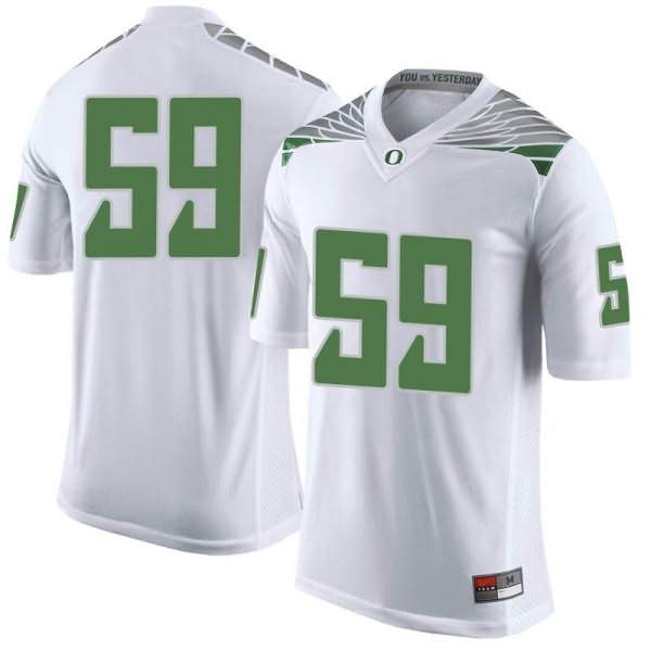 Oregon Ducks Youth #59 Devin Lewis Football College Limited White Jersey CLO33O3S