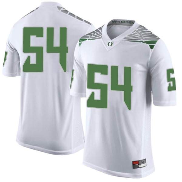 Oregon Ducks Youth #54 Dru Mathis Football College Limited White Jersey KHS04O2V