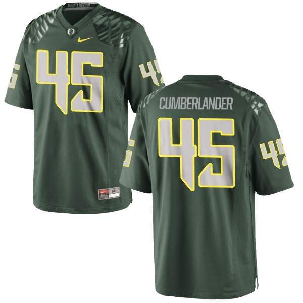 Oregon Ducks Youth #45 Gus Cumberlander Football College Authentic Green Jersey MIV27O0X