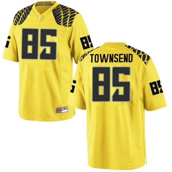 Oregon Ducks Youth #85 Isaac Townsend Football College Game Gold Jersey URD20O2S