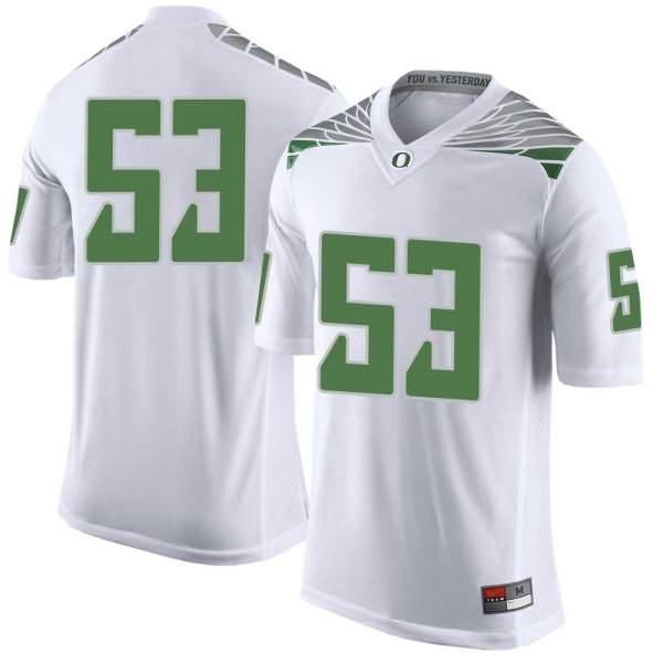 Oregon Ducks Youth #53 Jaylen Smith Football College Limited White Jersey BLE84O0E