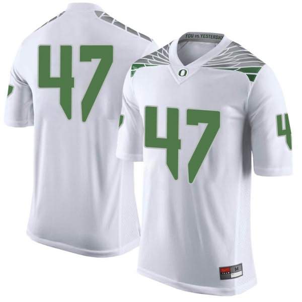 Oregon Ducks Youth #47 Mase Funa Football College Limited White Jersey CGT24O7S