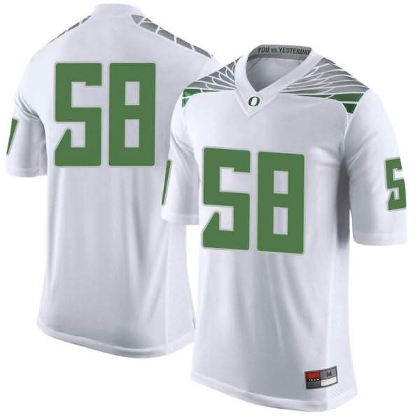 Oregon Ducks Youth #58 Penei Sewell Football College Limited White Jersey COX01O3T