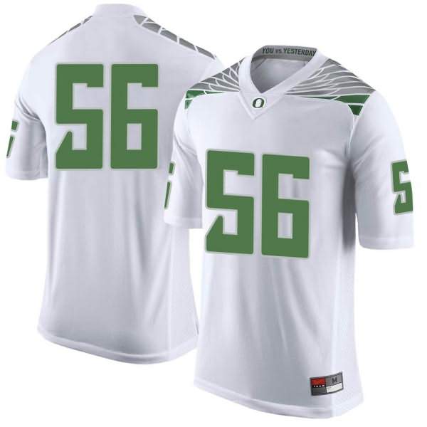 Oregon Ducks Youth #56 T.J. Bass Football College Limited White Jersey TUV36O8Q