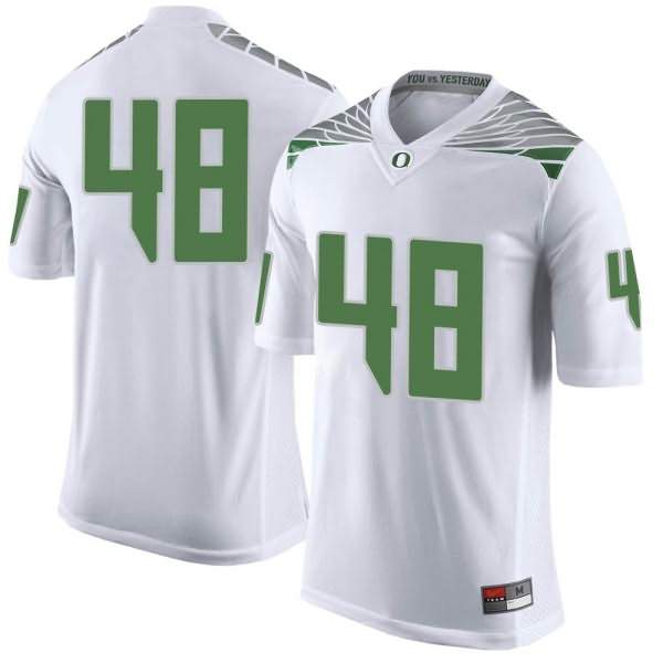 Oregon Ducks Youth #48 Treven Ma'ae Football College Limited White Jersey NOP16O6B